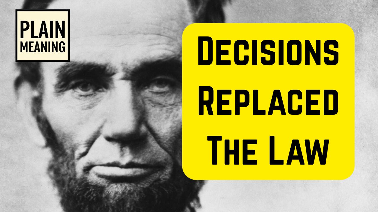 Thumbnail for Plain Meaning Video: The End of Written Law: What Precedent Took From You